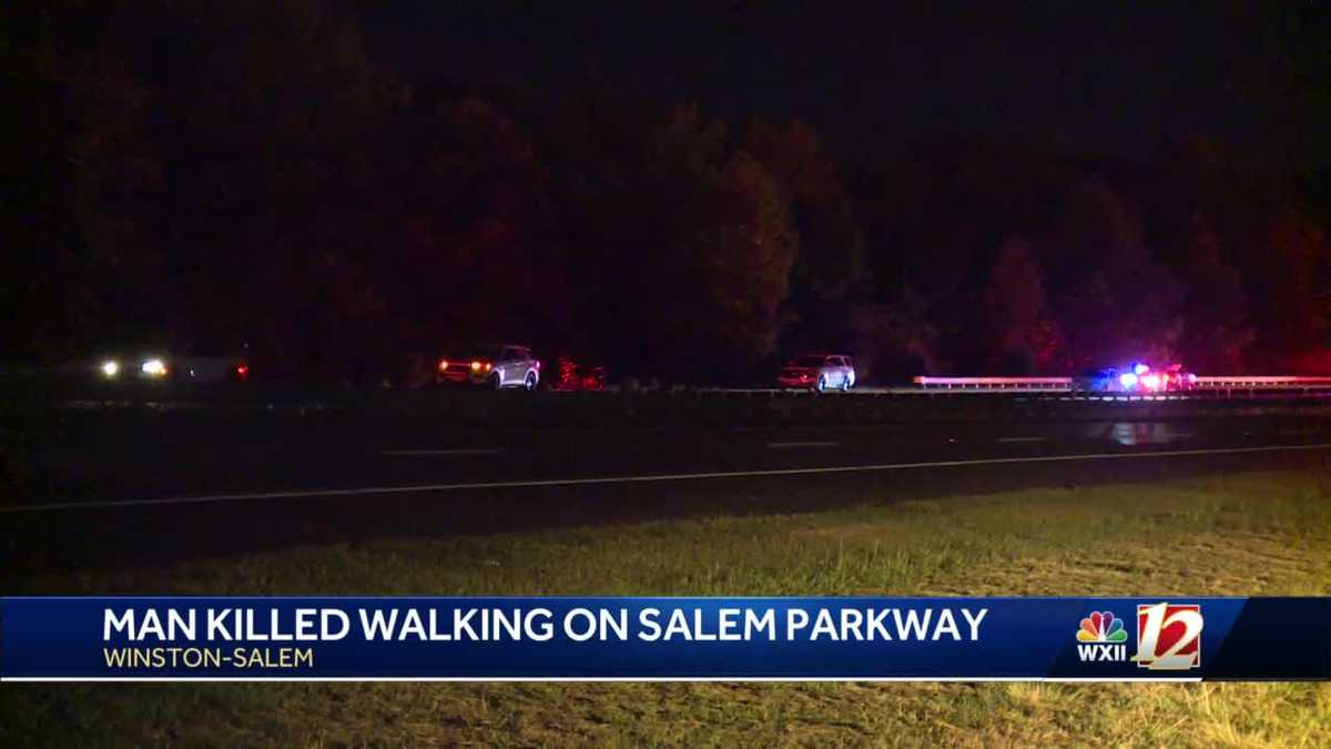 Man killed walking across Salem Parkway overnight
