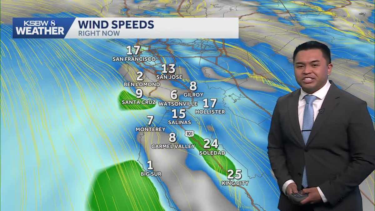 Cooler temperatures and rain expected this week on Central Coast
