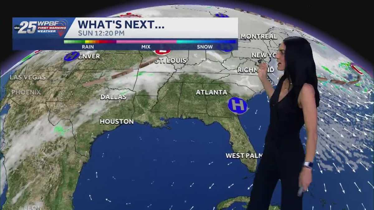 Fog and warmer temperature trend for South Florida