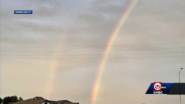 Kansas City weather: Double rainbow on display in Kansas City metro