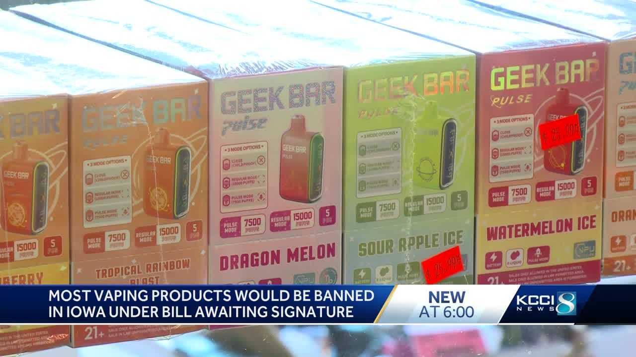 Bill regulating vape product sales awaiting governor s signature