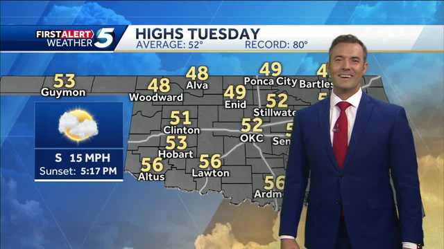 FORECAST: Dry, highs in the lower 50s today - Vimarsana News