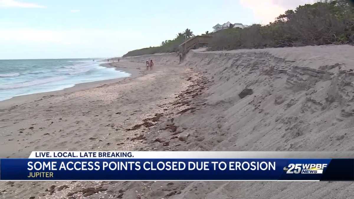 Jupiter Beach Erosion closes two crossovers