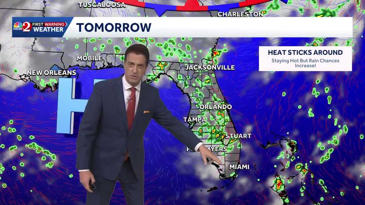 Rain chances going up this weekend. 7.24.2026