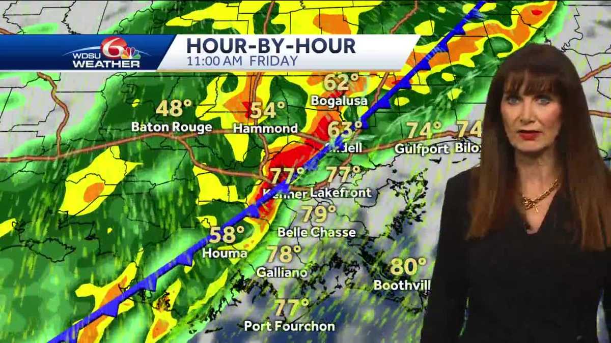 Rain and storms Friday