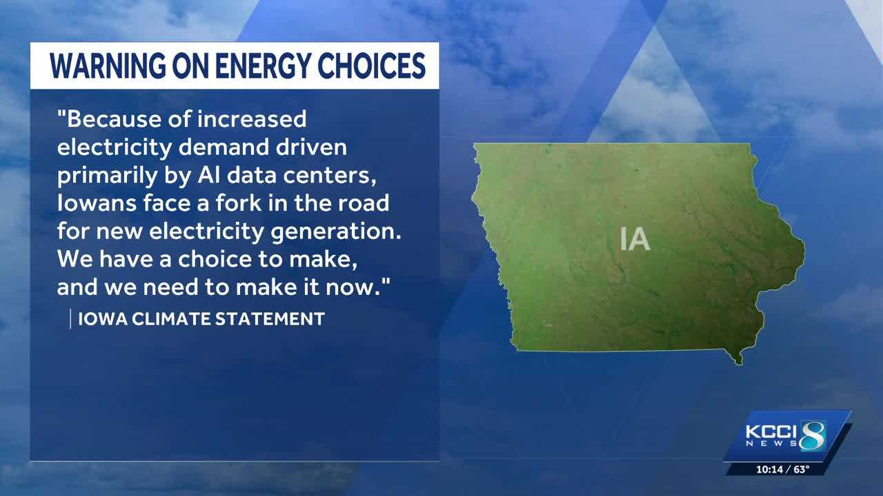 kcci.com - Iowa researchers warn of future costs, energy demand caused by data centers