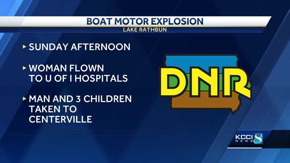 5 injured after boat motor explosion on Lake Rathbun