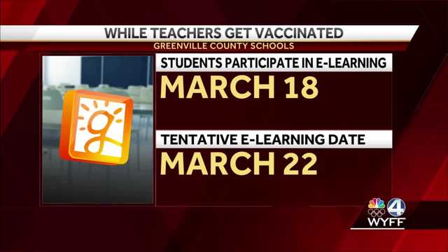 Greenville County students switch to e-learning as district plans first teacher, staff vaccinations - Vimarsana News