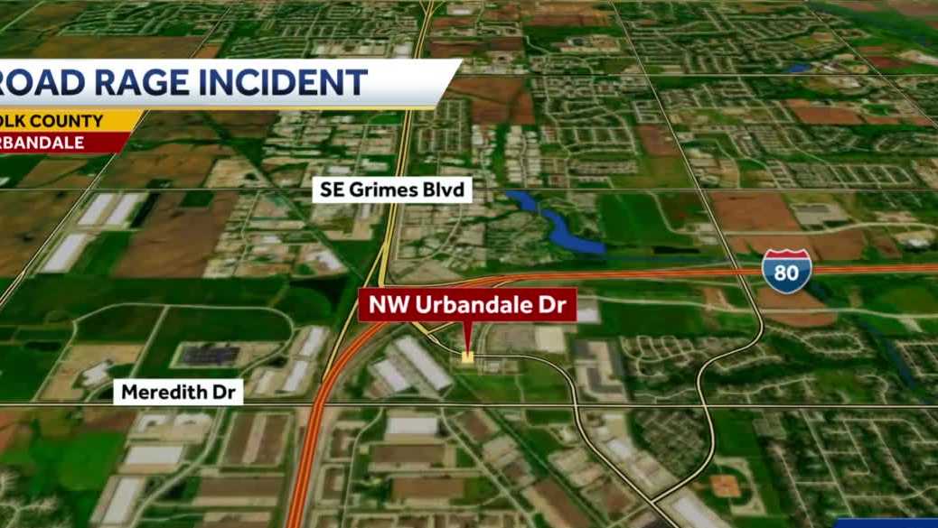 Urbandale police search for suspect in road rage incident involving gunfire