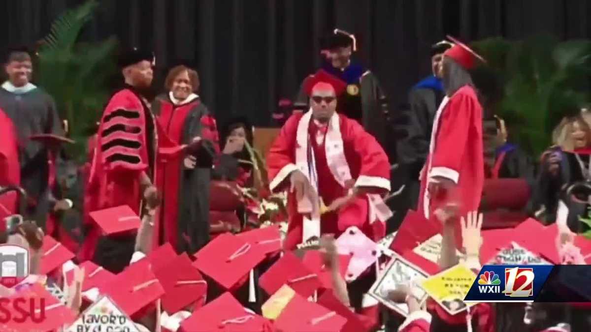 Heartwarming story behind viral moment at WSSU Graduation