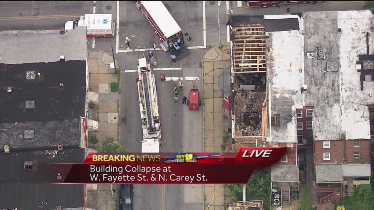 Person trapped in building collapse