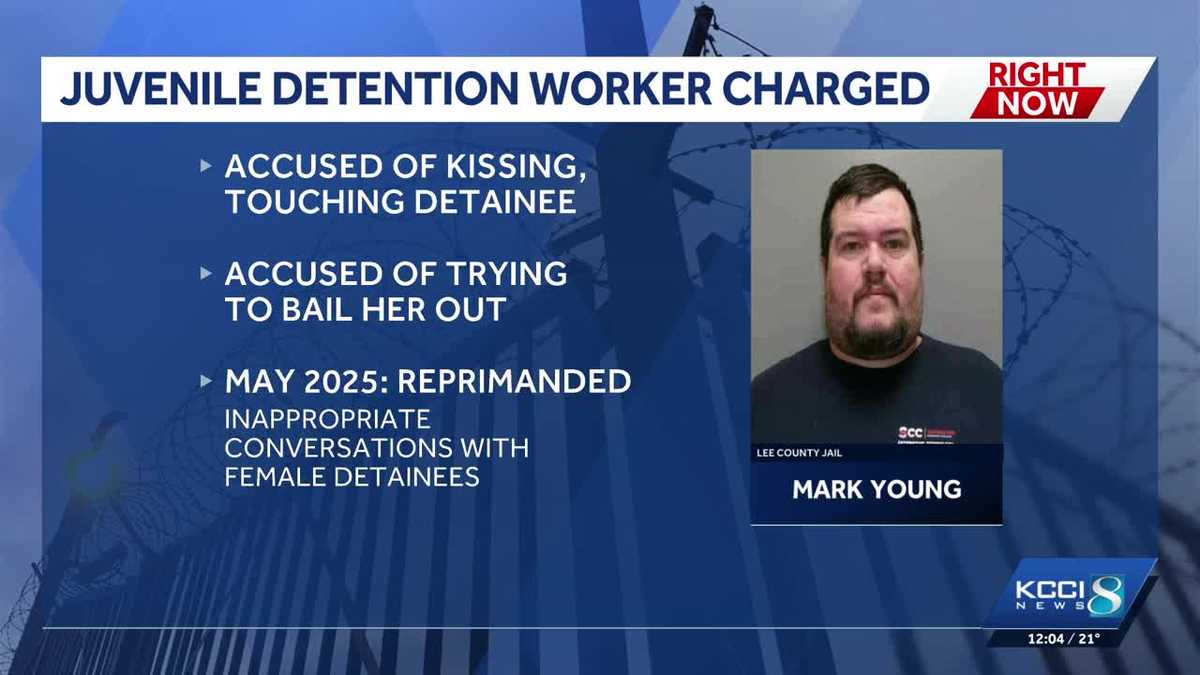 Iowa juvenile detention worker charged with misconduct involving detainee
