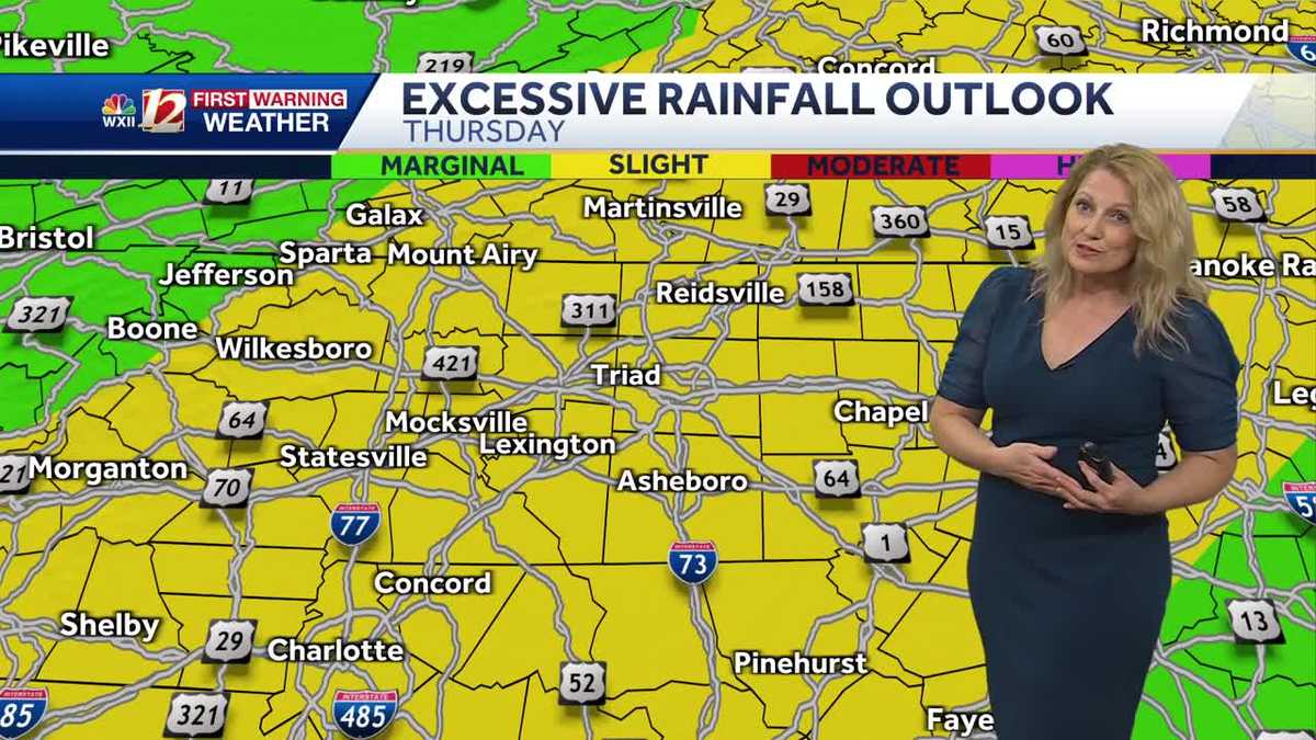 More flash flooding risks in North Carolina today; heavy rain and severe storm threats until 8 p.m.