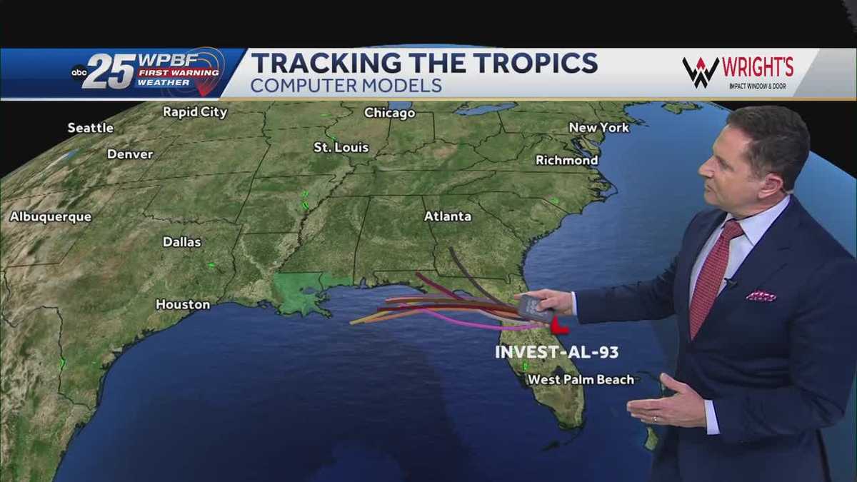 The latest on 93L as it moves west