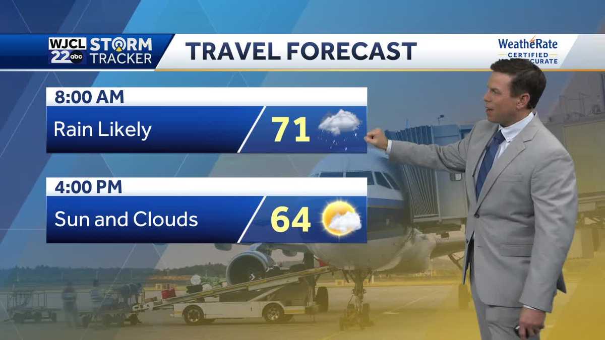 Rain impacting travel today but dry weather for Thanksgiving Day - WJCL