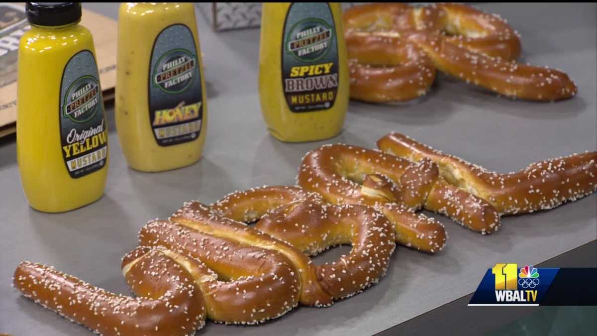 The Philly Pretzel Company shows off their variety of pretzels