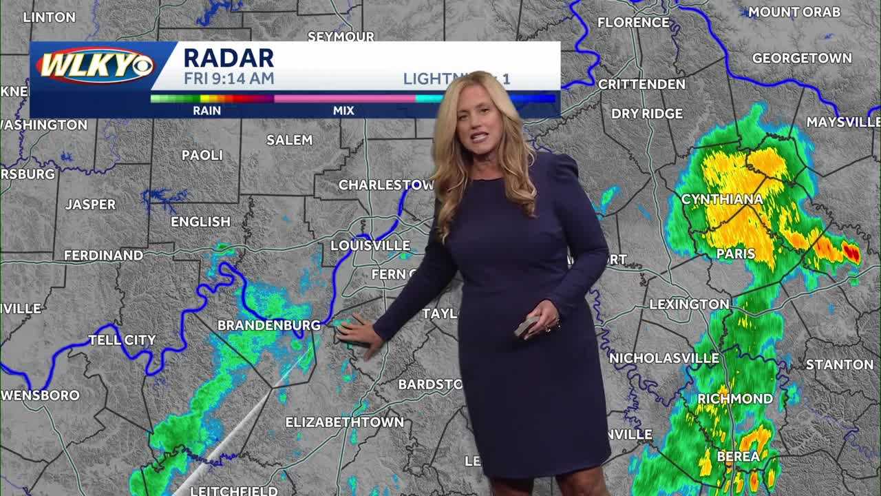 Isolated showers Friday, a chance for weekend storms