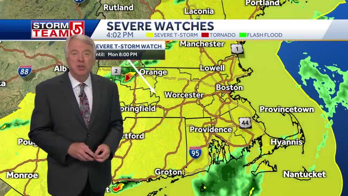 Video: Severe thunderstorms possible in Massachusetts