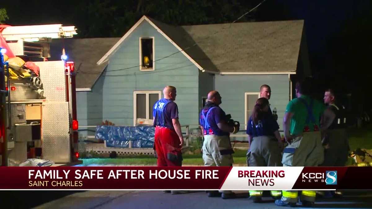 Family of 9 escapes overnight house fire