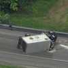 Troegs beer truck crashes, overturns on I-376 in Monroeville