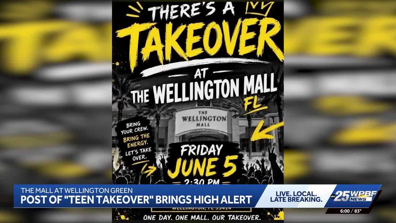 wpbf.com - Steven Graves - Wellington Mall takeover leads to arrests, bans, and calls for parental accountability