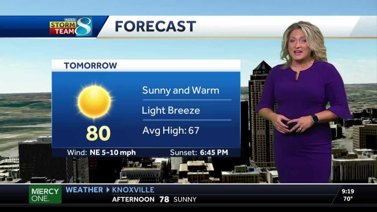 Wave of warm temperatures continues with temps in the 80s