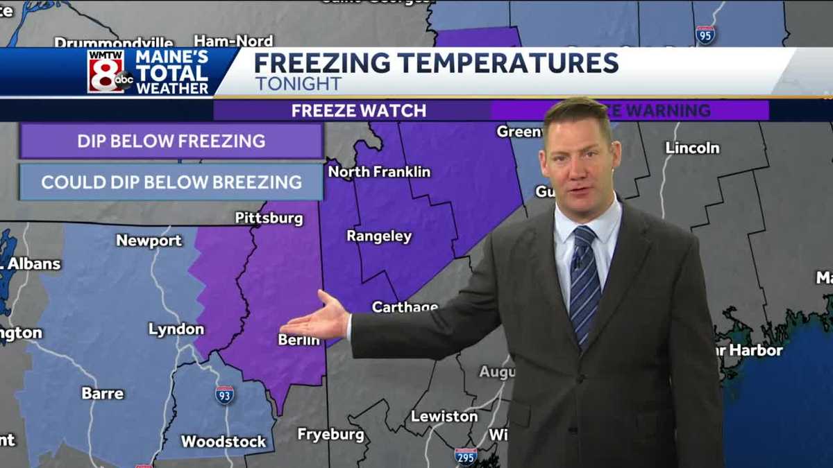Frost possible for parts of Maine tonight