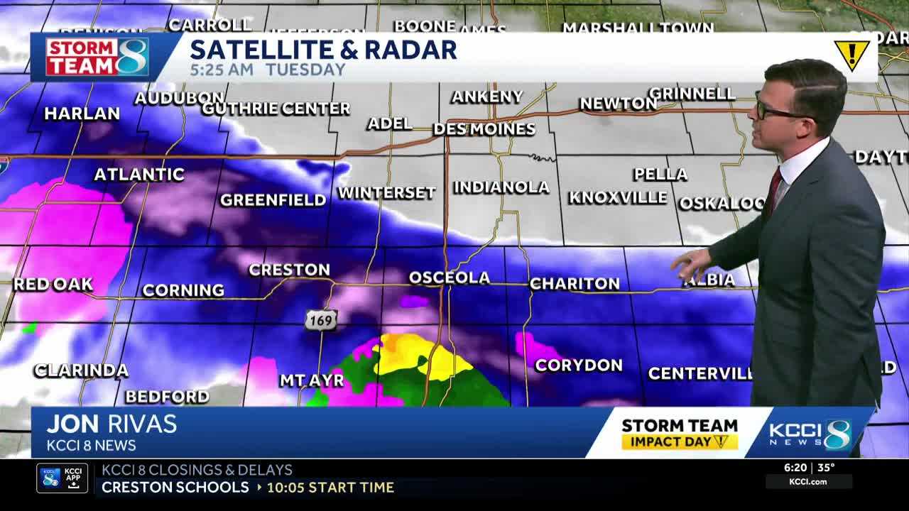 Iowa weather: Snow showers today turning to warmer rain chances for the rest of the week