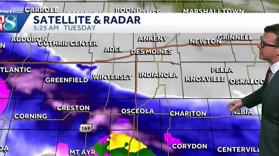 Iowa weather: Snow showers today turning to warmer rain chances for the rest of the week