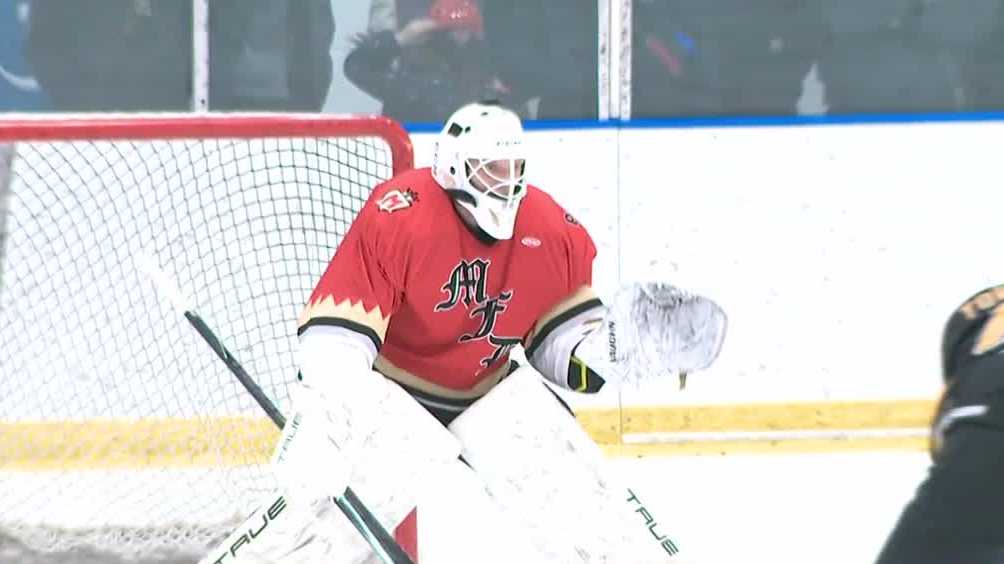 Boston Bruins alumni play Manchester Fire Department in charity hockey game