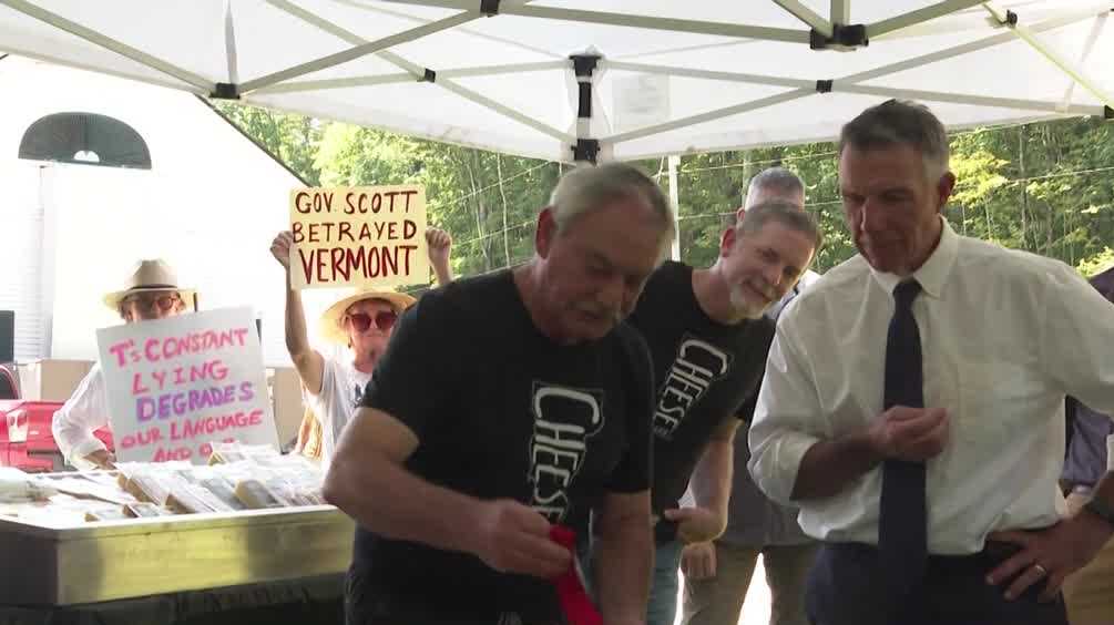 Vermont Gov. Phil Scott confronted by concerned citizens over release of SNAP data