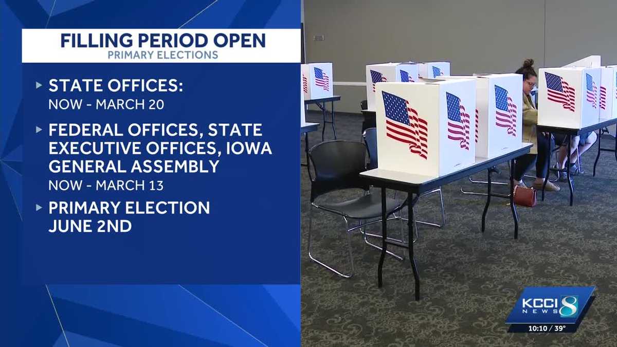 Candidate filing period opens for county-level positions in Iowa