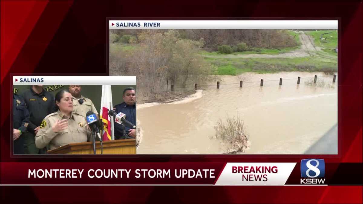The Monterey Peninsula may be cut off, and flooding is expected in the Salinas Valley