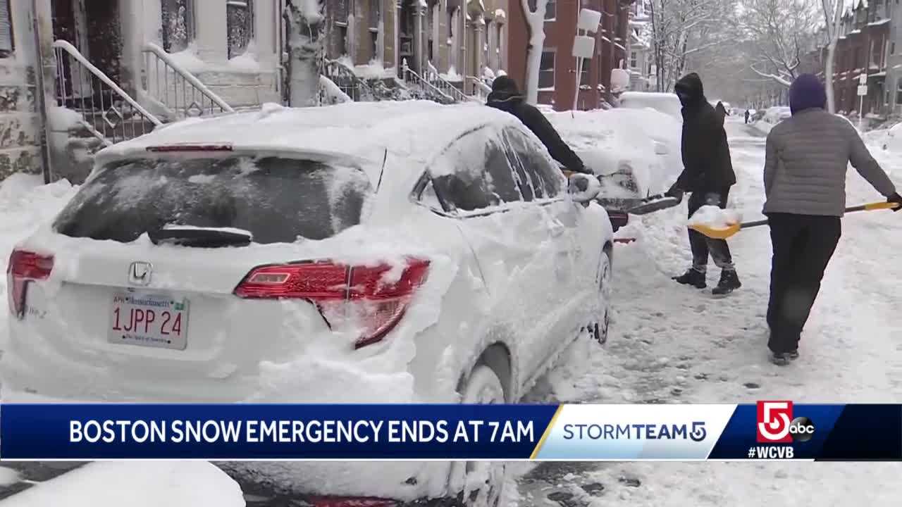 Boston Snow Emergency Ends Friday Morning