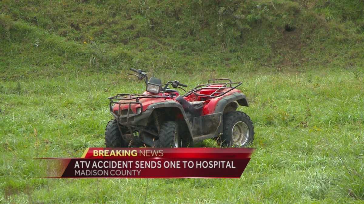 Man hurt in ATV crash in Madison County