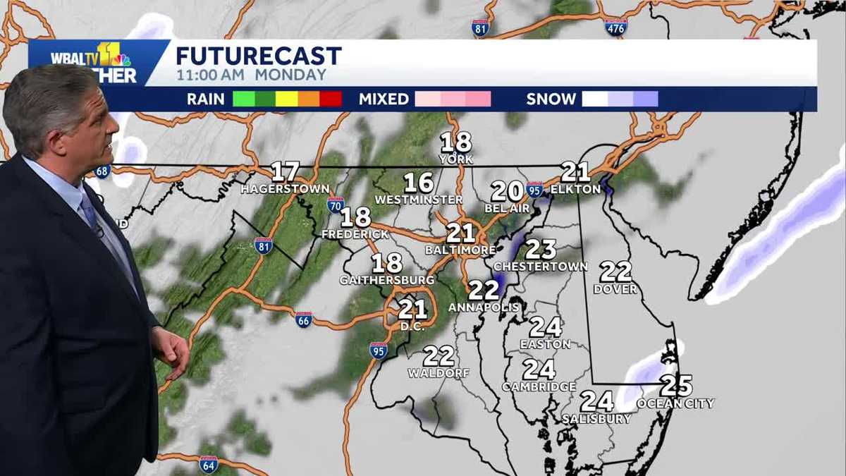 Frigid temperatures move across Baltimore region throughout week