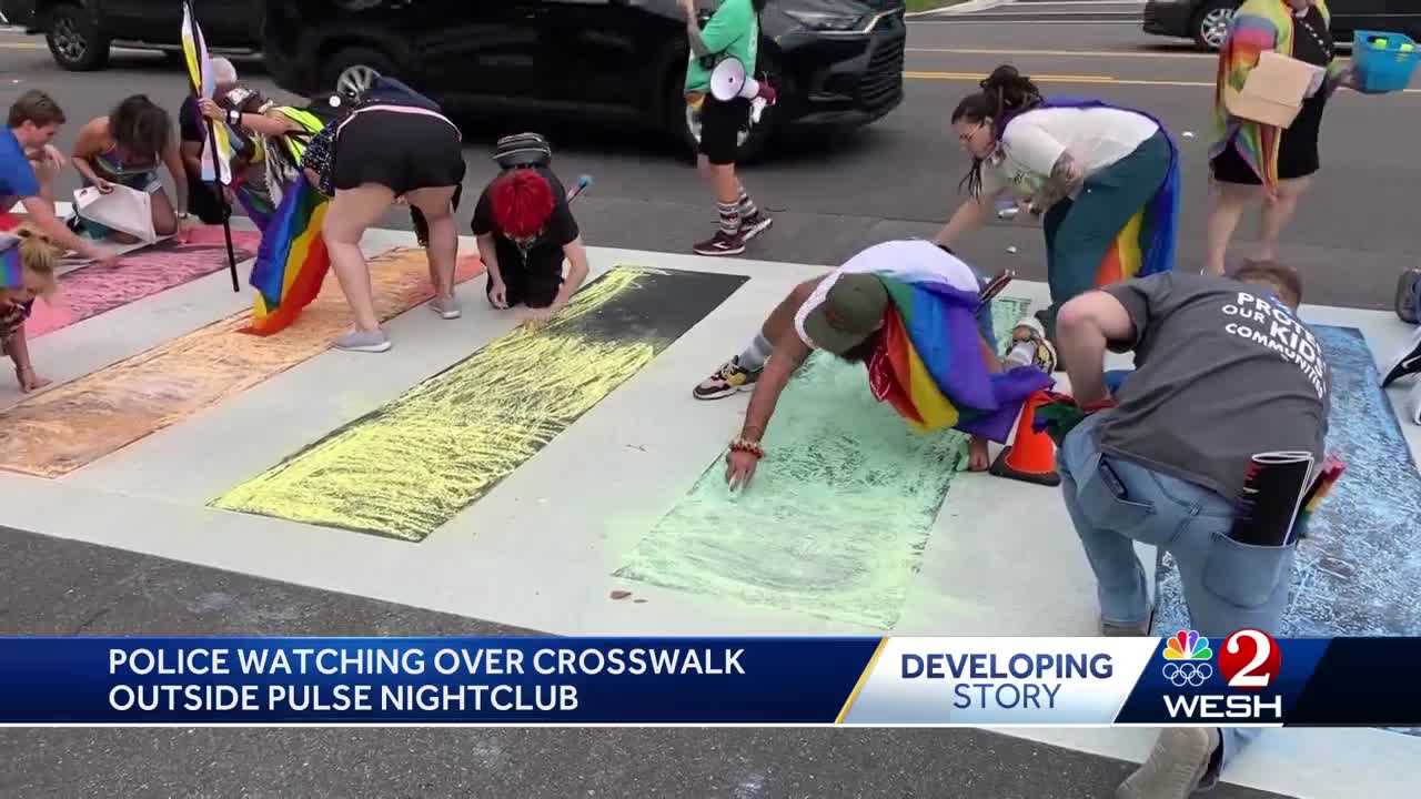 Video: FDOT removes rainbow colors from Pulse nightclub crosswalk