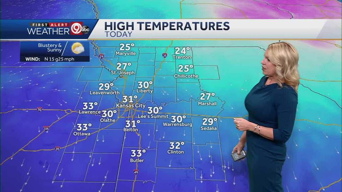 KANSAS CITY WEATHER Sunshine will increase on this cold Sunday