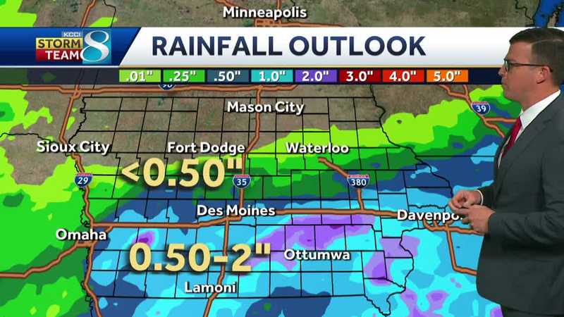 Iowa weather: More rain chances this week