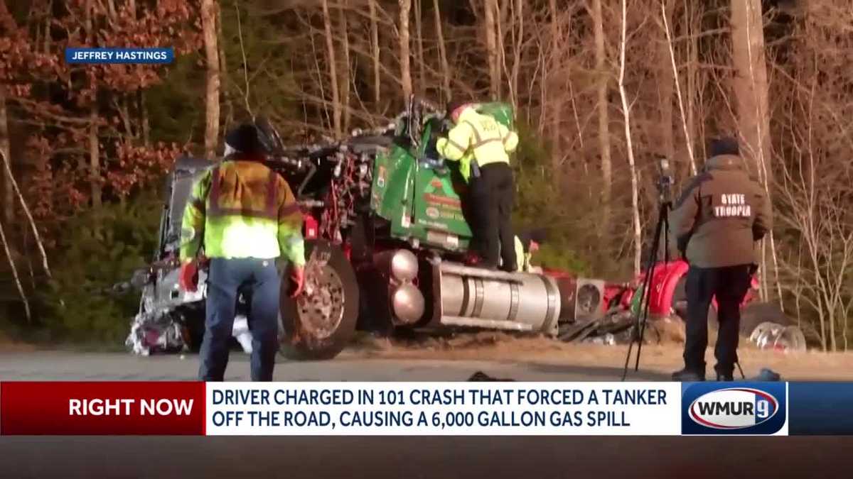 Driver charged with causing fuel tanker crash on Route 101