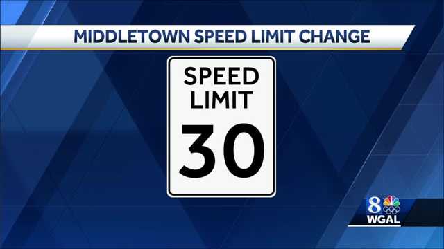 Speed limits lowered on two streets in Middletown, Pa. - Vimarsana News