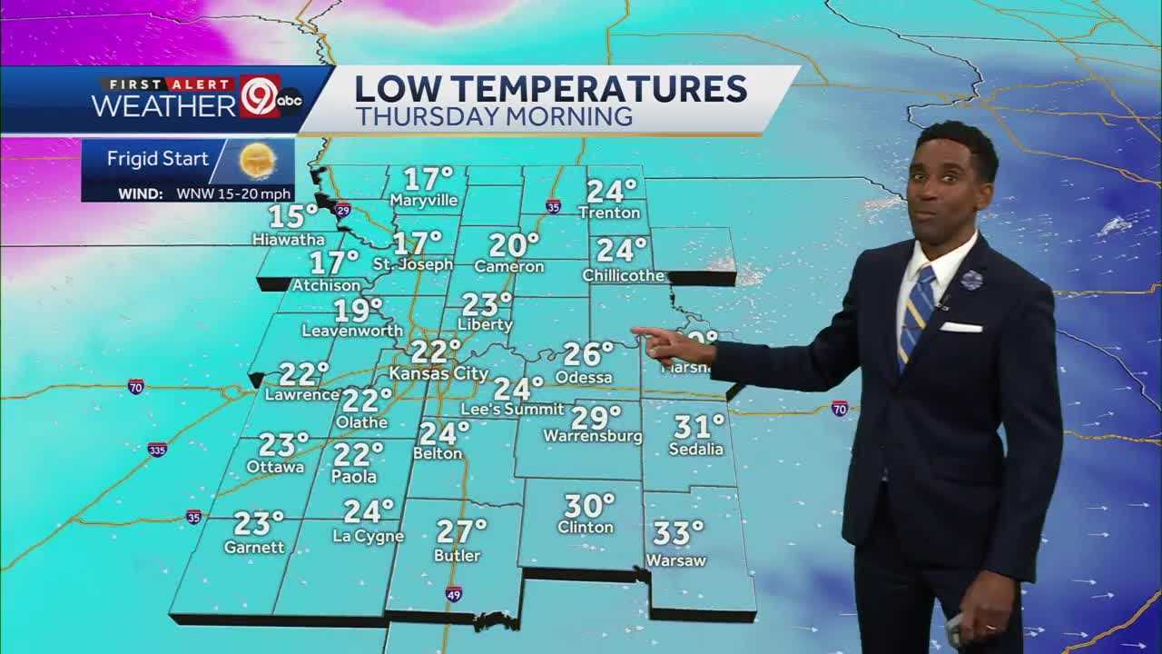 Colder Air Rushes Into Kansas City Thursday Morning