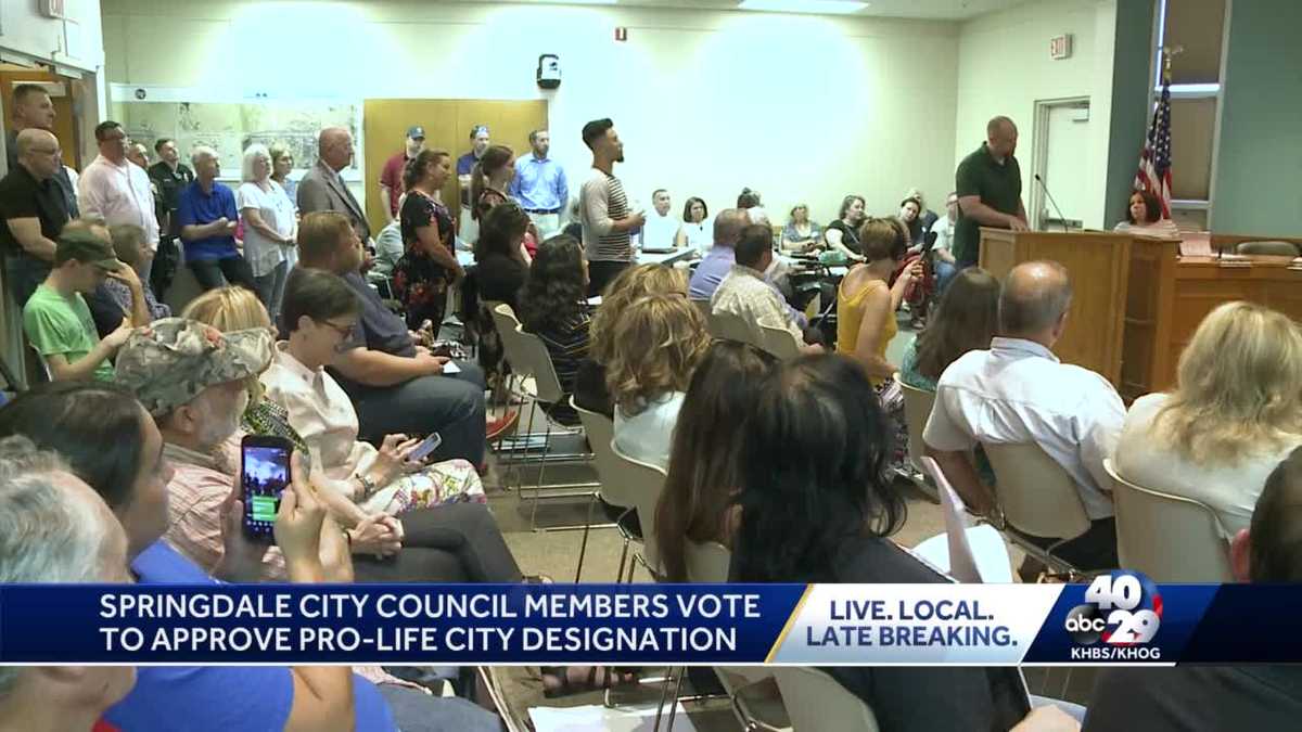City Council votes to declare Springdale a pro-life city