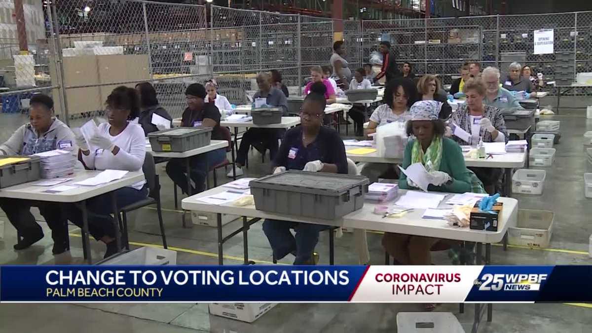 Coronavirus forces changes to some Palm Beach County polling places