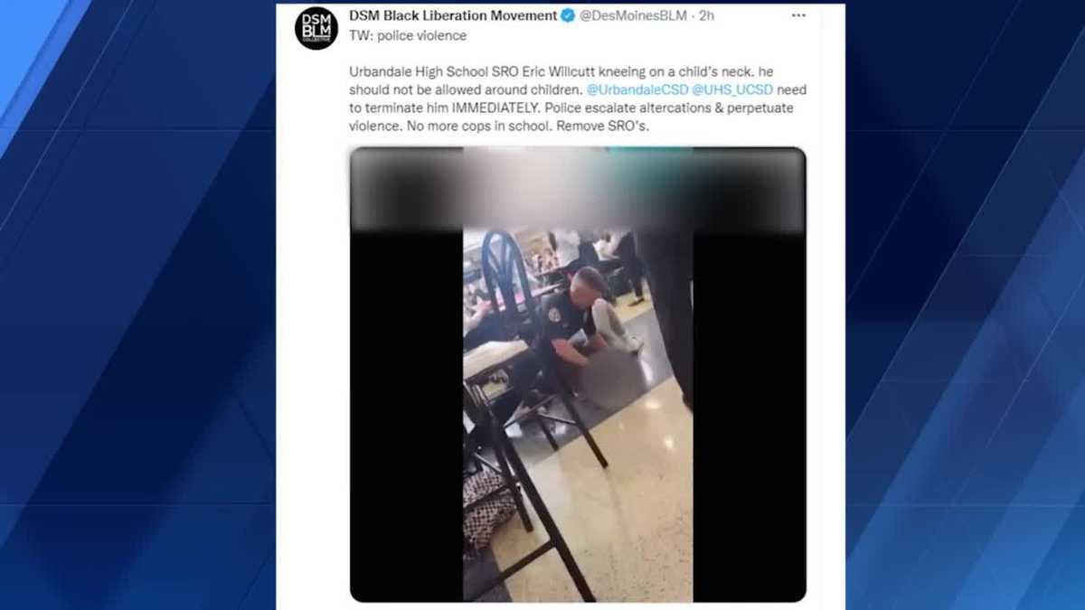 Police involved in student confrontation in Urbandale High School in Iowa