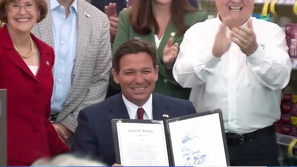 Florida Gov. signs bill in Stuart aimed at cracking down on retail theft