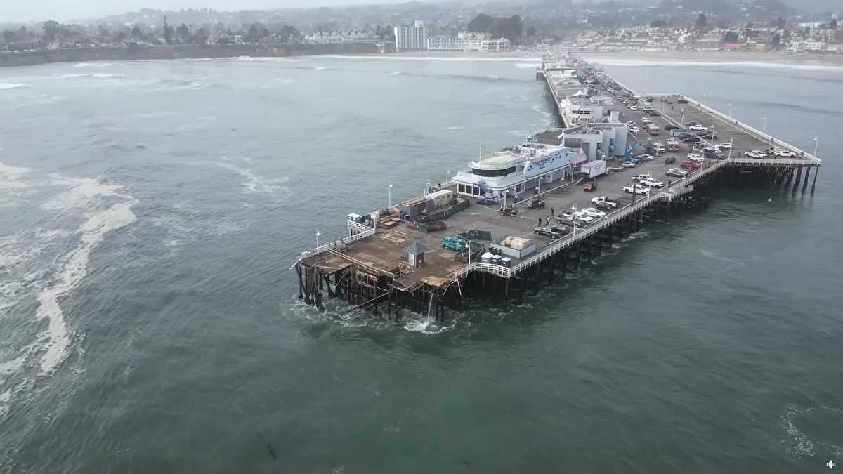 Video Gallery Damage caused after Santa Cruz Wharf partial collapse