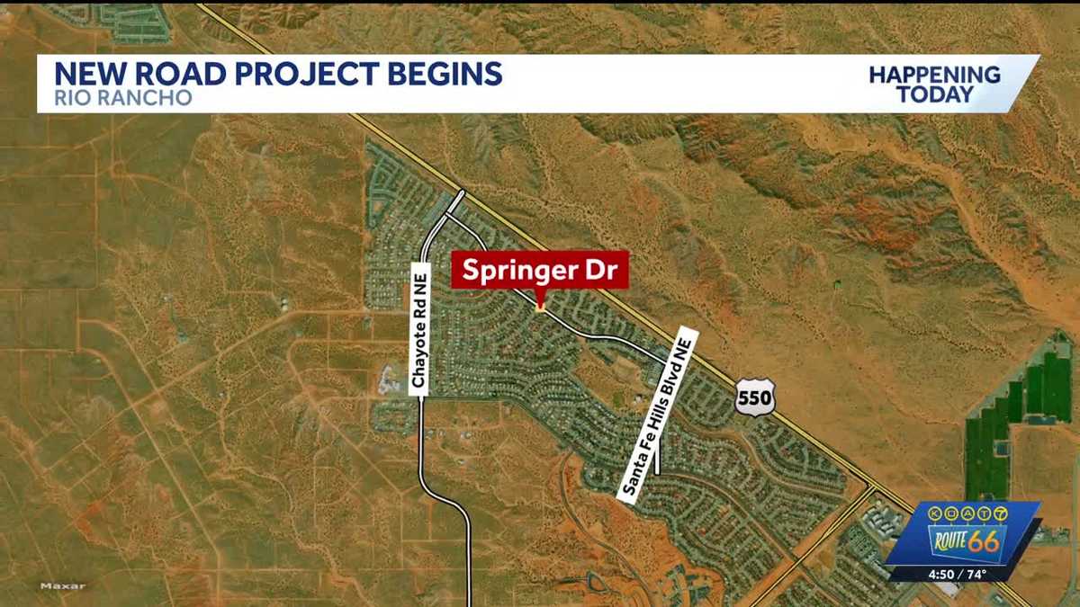 Springer Drive reconstruction set to begin in Rio Rancho