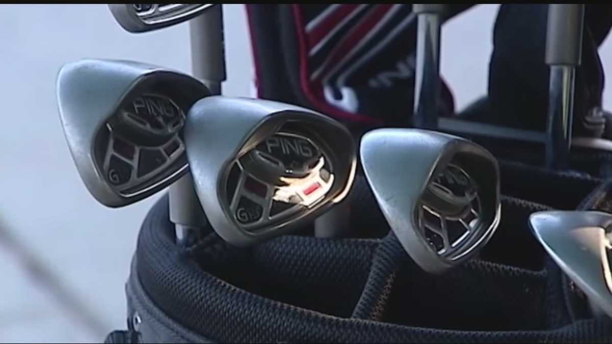 Man reunited with stolen golf clubs after sting