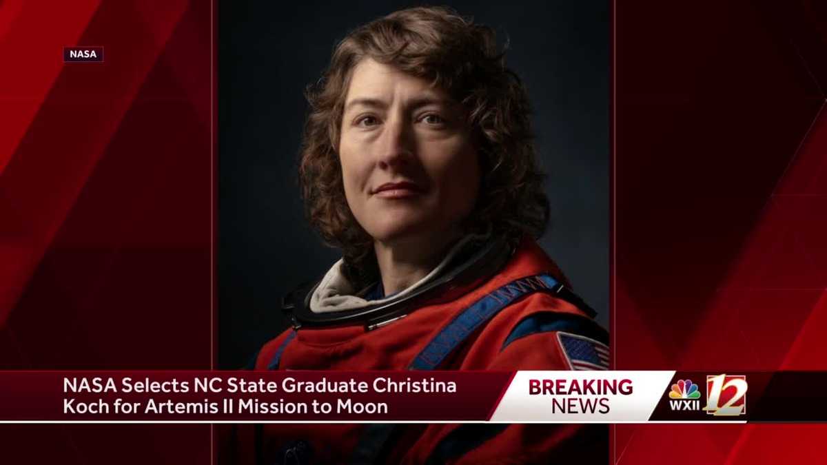 Christina Koch to be first woman to go to the moon from North Carolina